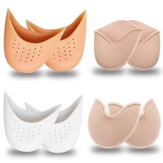 ZHLKHIOP 길고 짧은 스타일의 발레 토 패드 8팩 포인트 슈즈용 발가락 패드 발레리나를 위한 편안한 쿠션 피부 톤 및 화이트 옵션 279611