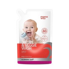 媽媽餵 mamaway 奶瓶蔬果洗潔精 罐裝 補充包, 1個, 1補充包(650ml), 650ml