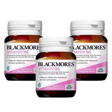 블랙모어스 비타민 B6 100mg 우먼 헬스 40정, 3개