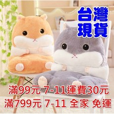 MoMo媽咪 倉鼠坐墊 暖手枕 靠背椅墊