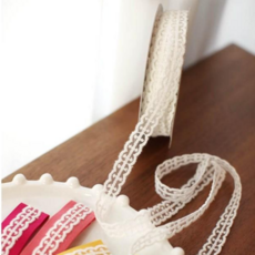 리본빌 자카드리본 10마 자수리본 레이스 스트랩 DIY 9M, 1개, W. 세라 레이스 12mm폭