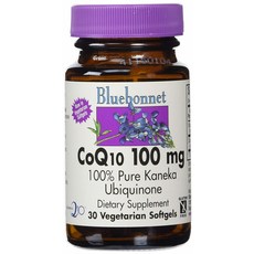 Bluebonnet 輔酶Q10植物軟膠囊 100mg, 1個, 30 件