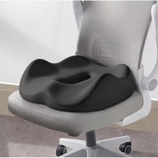 담다원 메모리폼 도넛 방석, 블랙(입체형), 1개