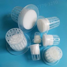 수경재배 포트 배지솜 솜배지 원예 양액재배 모종포트 셋트 10p, E. 수경재배 포트 + 배지솜(50호) 10p