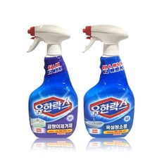 유한락스 욕실청소용+곰팡이제거제 600ml, 1세트