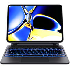 아이패드 에어7/6/5/4세대 프로 1/2/3/4/5/6세대 11/12.9/13인치 10/11세대 호환 매직 키보드 블루투스 한글각인 iPad Air/PRO 케이스나라, 검정색, 1개 검정색, 1개