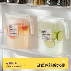 家用大容量冷水壺 夏日飲料桶 冷泡壺 涼水杯, 1個, 冰箱冷水壺：大容量（食品級材質】耐冷耐熱,普通品質：無蓋款【200ml】1個裝