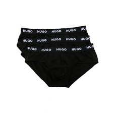 휴고 로고 웨이스트밴드 브리프 3팩 세트