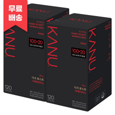 카누 미니 다크 로스트 아메리카노 커피 240T (120T 2개)
