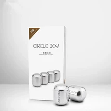 쿠쿠스토어 오리지널 서클 조이 아이스 큐브 304 스테인레스 스틸 세탁 가능한 장기 사 메이커 와인 코르크, 01 하얀색