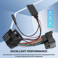 BMVV Z4(E85/E86) X3(E83) 미니 쿠퍼(R50/JCW) 쿠퍼 S R53용 마이크가 있는 AUX Bluetooth 오디오 어댑터