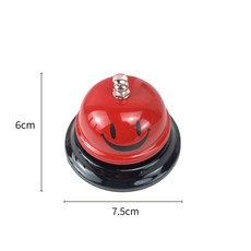 櫃台服務鈴 搶答鈴 擺攤鈴 鈴鐺 叫人鈴 按鈴 門鈴 搖鈴 桌遊 團康活動 益智遊戲 擺攤道具 來客鈴, 1個, 紅色笑臉, 紅色