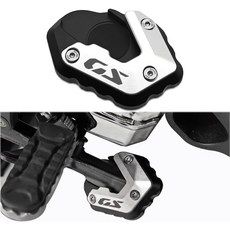 IZX BMW R300GS R 300GS 어드벤처 킥스탠드 연장 사이드 스탠드 플트 300 GS ADV 2023 2024 2025 오토바이 패드 풋 스탠드실버 GS에 적합, GS, Silver