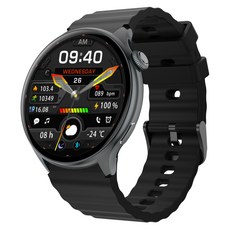 블루투스 스마트워치 BEY5A 통화가능 GPS 운동 손목시계, GPS + 블루투스, 3.7cm, 블랙 GPS + 블루투스, 3.7cm, 블랙