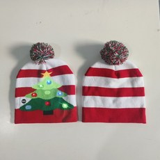 【聖誕節專場】 聖誕帽 聖誕氛圍感帽子 聖誕節穿搭帽子 過年帽子發亮聖誕帽帶燈LED七彩炫, 19聖誕樹短款   聖誕帽1個, 1個