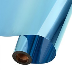 Fowod 베란다 거실 창문 단열 사생활보호 썬팅 자외선차단 시트지 0.9*10m, 블루실버