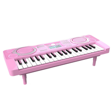 LVB 37鍵兒童電子琴 迷你鋼琴 初學入門 益智音樂玩具，兒童啟蒙樂器, 粉色, 1個, 37鍵2種模式