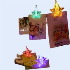 별전구 사진 집게 LED 파티 조명 40구 6M 똑템, 1개