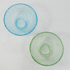ZERO 原點居家 窯變玻璃仿石塊碗 沙拉碗, 1個, 綠色