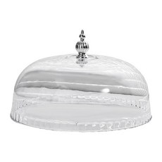 GHSHOP 케이크 스탠드 커버 페이스트리 디스플레이 클로셰 서빙 접시 커버 다용도 케이크 커버 뚜껑 식품 돔 주방 캠핑, 페이지, 분명한