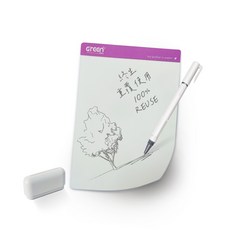 Green Board 8.5吋磁性電紙板-粉色，0.6mm超薄軟性電子紙，可重覆書寫，磁吸局部修正，輕薄便利, 粉色, Green Board 8.5吋磁性電紙板