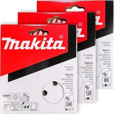 Makita 30 Piece - Multi Grit Sanding Disc Set For 5\" Random Orbit Sanders - For Wood Metal & Plas, Makita 30 Piece - Multi Grit S