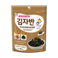 韓味不二 花生奶油風味海苔酥, 1個, 花生奶油海苔酥45g / 9128, 45g