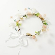 달빛M 로맨틱 플라워 화관 조화소품