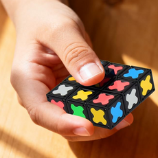 Fandio 피젯 스피너 야광 스트레스 해소 마그네틱 토이 8P, 1세트, 멀티 컬러