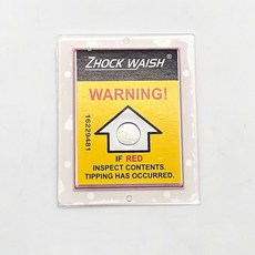 틸트와치 기울기라벨 충격 확인용 파손방지 10P 스티커 쇼크 SHOCKWATCH TILTWATCH, 본상품, 1개