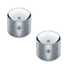 Schaller Dome Knob 吉他 貝斯 音量鈕 旋鈕 Tone鈕 維修 萬用規格, 1個, Dome Konb 銀色