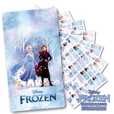 冰雪奇緣2姓名貼 防水防刮 贈收納夾 學生姓名貼, 1個, 2.2x0.9cm-256張