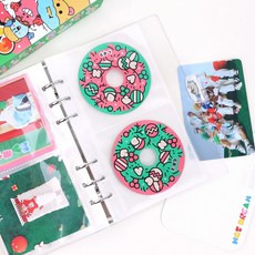 6공 바인더 속지 10매, 1세트, A6 / 가로2포켓