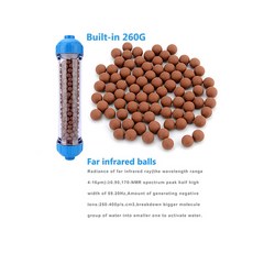 T33 하우징 DIY 필 쉘 필터 카트리지 알칼리성 볼/메이팬 스톤/활성탄/수지/KDF 수족관 정수기, 1 건, Red