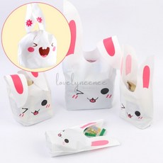 큐티 래빗 선물용 포장 봉투 1P, 소-핑크윙크