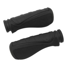 Gonetre 스쿠터 핸들바 그립 커버 미끄럼 방지 충격 고무 핸들 슬리브 인체 공학적 디자인 편안한 라이딩 전동 2개 블랙 2873880, Gonetre 스쿠터 핸들바 그립 커버 미끄럼 방지 충