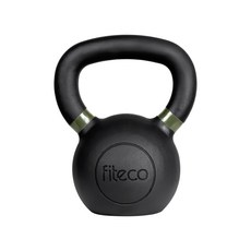 FITECO 프리미엄 케틀벨 크로스핏 전신운동, 1개, 12kg, 블랙