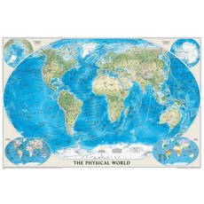 National GeoGRAPHIC 그래픽 World Physical Wall Map (45.75 x 30.5 in) (National Reference Map) 159897