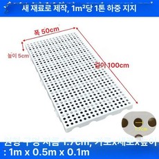 창고 깔판 조립식 사각 파레트 운반용 농축 파렛트 방습 저온 구멍 팔레트, 흰색 두꺼운 원형 100x50x5cm