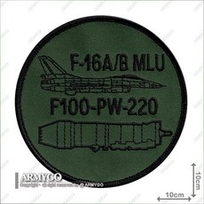 ARMYGO 刺繡章 空軍戰鬥機引擎系列, 1個, F-16,不車魔鬼氈