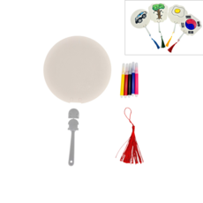 DIY 종이부채 만들기 세트 원형, 본상품