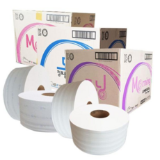 경제형 점보 롤 화장지 업소용 점보 롤 티슈 300미터 500미터, 점보롤500