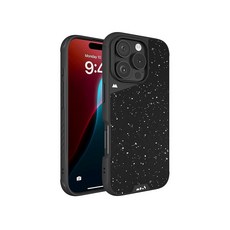 Mous 아이폰 16 프로 맥스 케이스 MagSafe 호환 - 리미트리스 6.0 - 얼룩덜룩 한 블랙 원단 - 충격 방지 보호 폰 커버