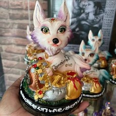 阿贊歐查 泰國親請 超可愛狐仙寶寶, 1個, 藍色