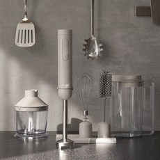 드웰러 에어스틱 무선 핸드 블랜더 믹서 블렌더, 샌드베이지