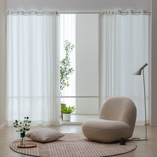 [모던하우스 충장점] 먼지없는 린넨스타일 차광커튼 오프화이트140x240 2장세트_BL3422009