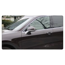 【車王汽車精品百貨】保時捷 Porsche 2015 Cayenne 後視鏡飾條 放刮飾條 後視鏡蓋, 1個