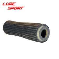 루어스포츠 2개입 카본 테이퍼 55cm 핸들(버트 캡 포함) 블랭크 로드 섹션 빌딩 부품 수리 DIY 액세서리, 02 Siver Butt Ring