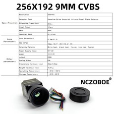 NCZOBOE 9mm 열 카메라 256*192 사이즈 CVBS 고해상도 12um 마이크로 모듈, 01 256X192 9MM CVBS