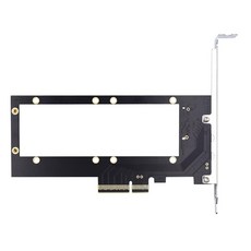Cablecc 호스트 어댑터 PCI-E 4.0 4X to NVMe 눈금자 1U GEN-Z EDSFF 9.5mm 15mm 25mm 두께 쇼트 SSD E1.S 방열판 PM9A3 P, Cablecc 호스트 어댑터 PCI-E 4.0 4X t